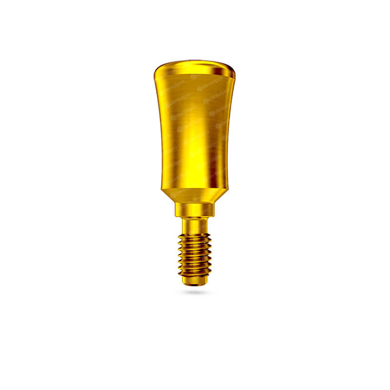 Cofia de Cicatrización de Titanio Dorado Cóncava Ø4.5 para Plataforma Estándar - Hexágono Interno (SP)