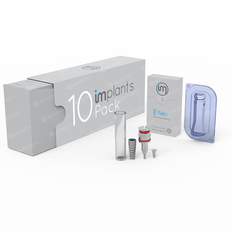 Neo spiral dental implant - 10 pack