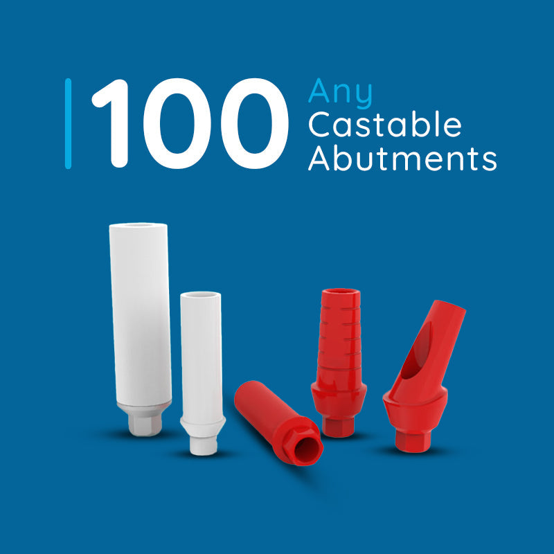 Any 100 Castable Plastic Abutments for - Internal Hex