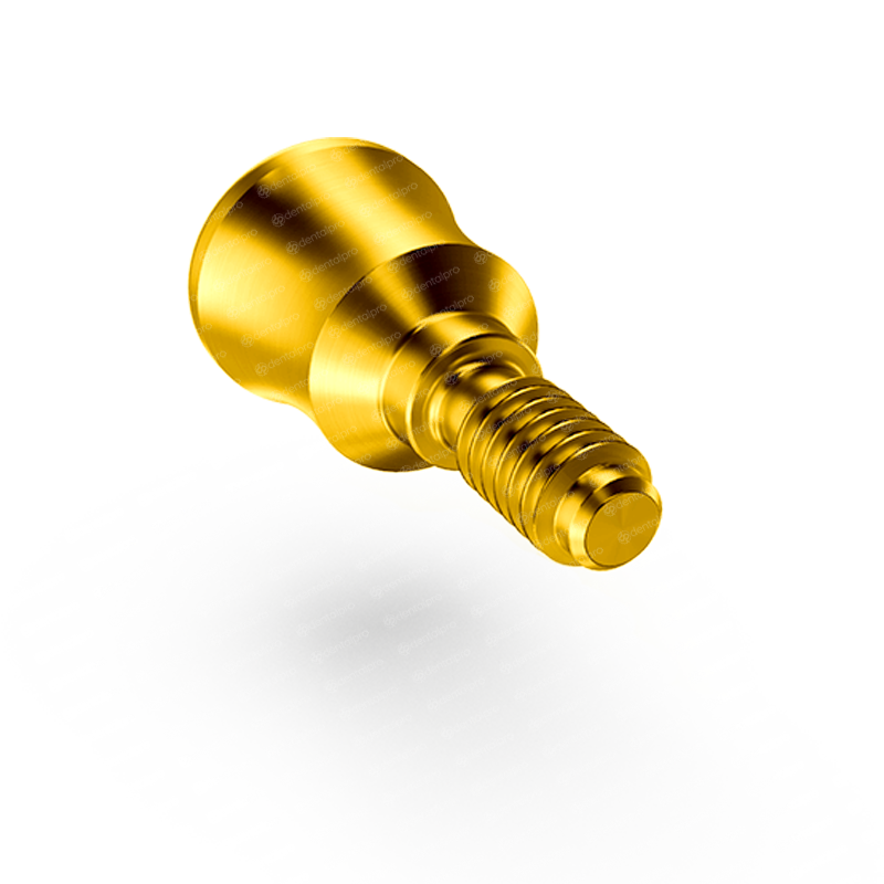 Cofia de Cicatrización de Titanio Dorado Cóncava Ø4.5 para Plataforma Estándar - Hexágono Interno (SP)