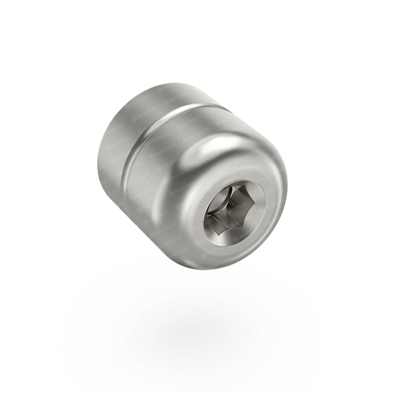 Angled multi unit set for dental implant - healing cap top view