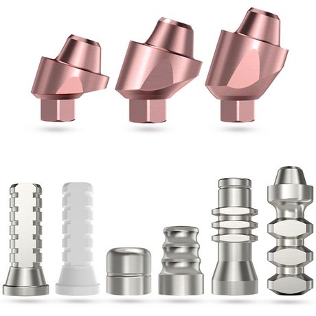 Angled multi unit set for dental implant - full set