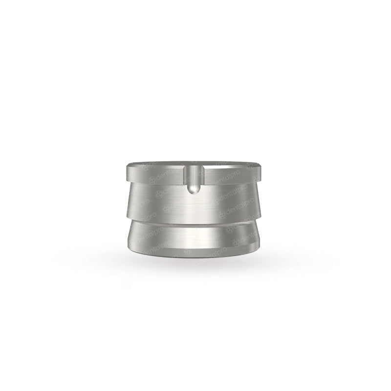 Straight titanium ball attachment set for dental implant - metal housing