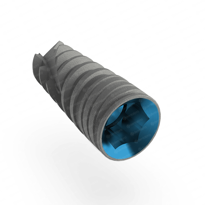 Neo spiral dental implant - top view