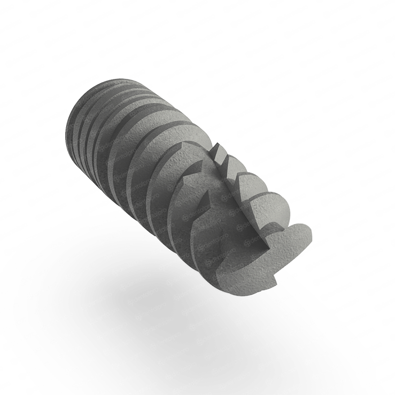 Neo spiral dental implant - bottom view