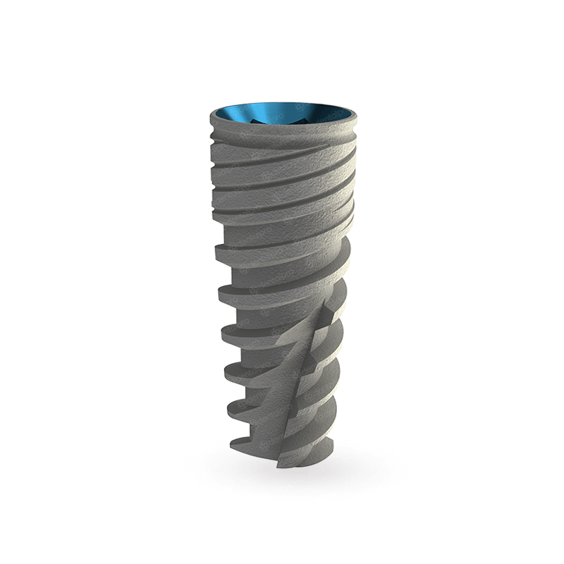 Neo spiral dental implant - front view