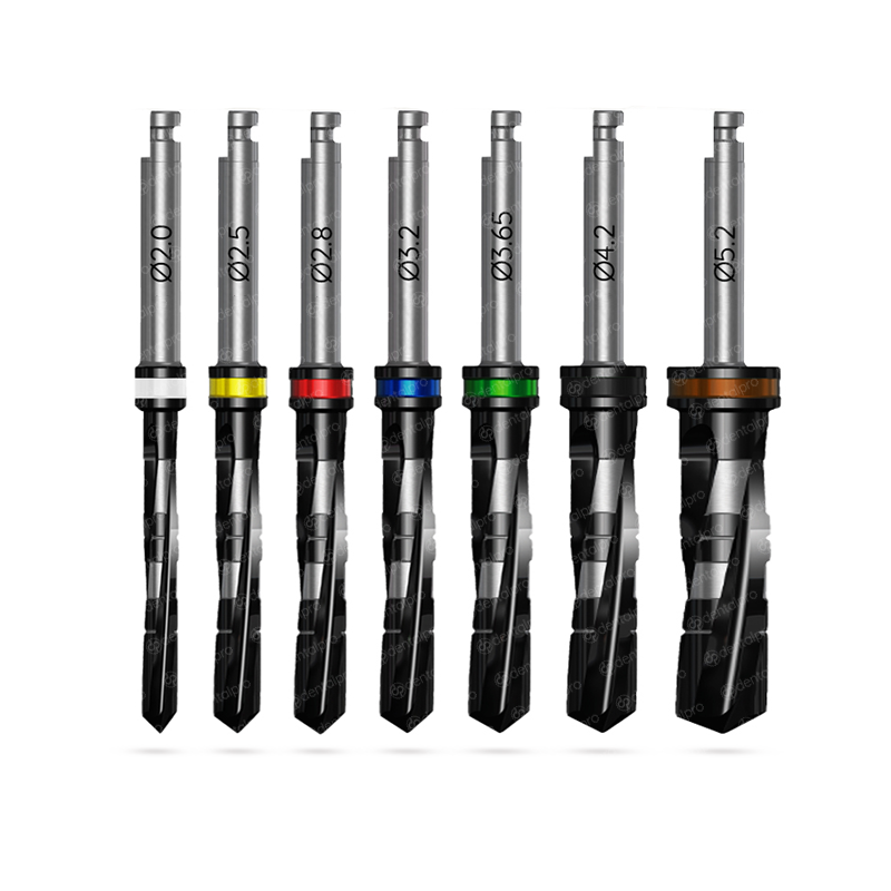 Premium Coated DNT2 External Irrigation Parallel Twisted Drill for Dental Implant