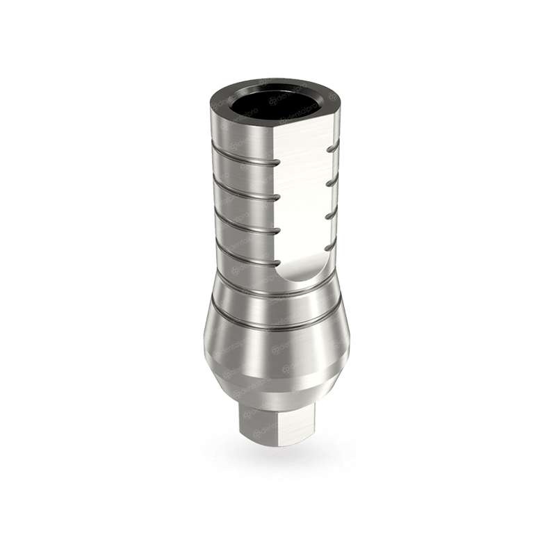 Straight titanium abutment - front view