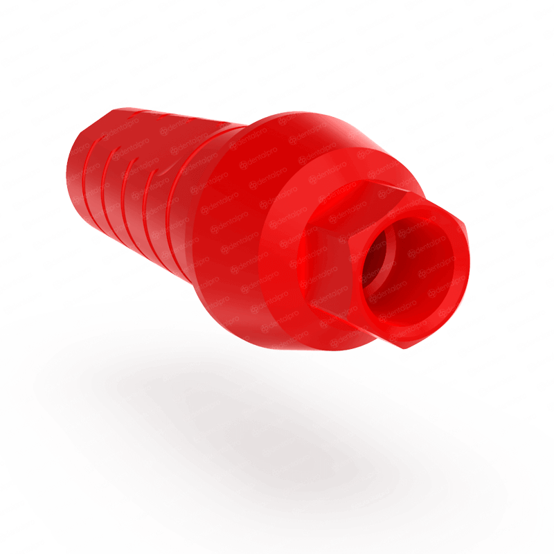 straight castable abutment for dental implant bottom view
