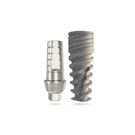 Neo spiral dental implant + straight abutment