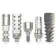 Neo spiral dental implant + straight shoulder abutment + healing cap + transfer + analog