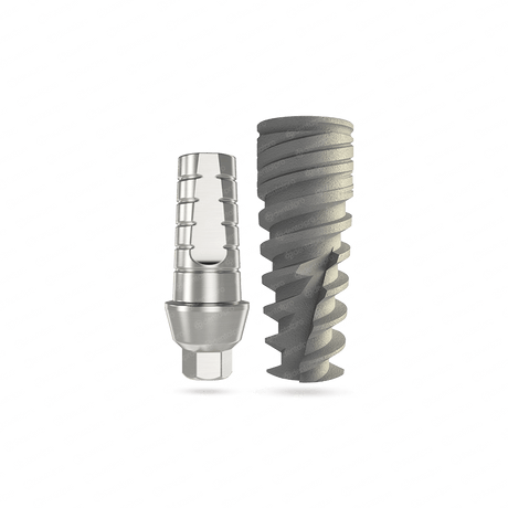 Neo spiral dental implant + straight abutment