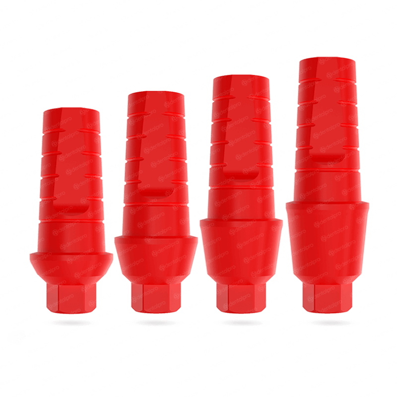 straight castable abutment for dental implant - 4 sizes