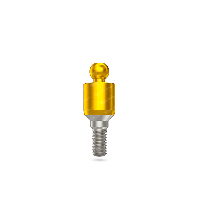 Premium Golden Straight Ball Attachment - Internal Hex (SP)