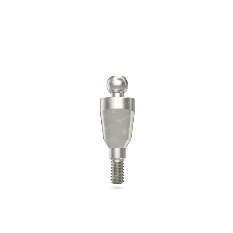 Straight Titanium Ball Attachment - Internal Hex (NP)