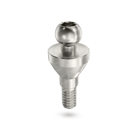 Straight Titanium Ball Attachment - Internal Hex (NP)