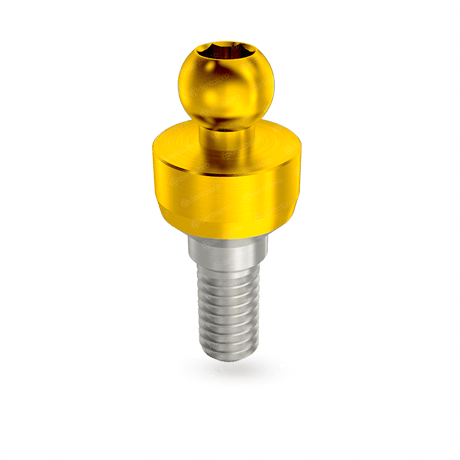 Premium Golden Straight Ball Attachment - Internal Hex (SP)