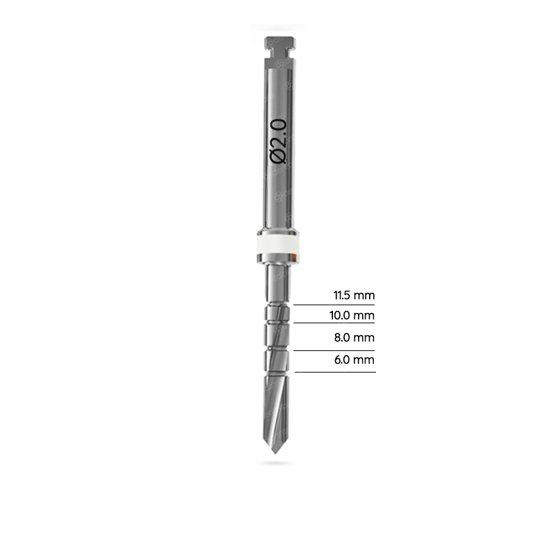 Short External Irrigation Parallel Twisted Drill for Dental Implant