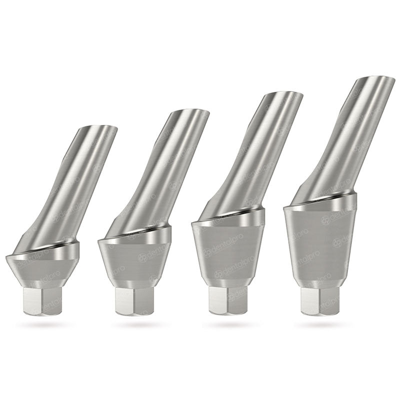 25° Angled Titanium Shoulder Abutment For Dental Implant - Internal Hex (NP)