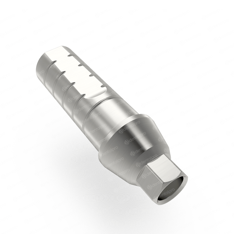 Straight Titanium Shoulder Abutment for Narrow Dental Implant - Internal Hex (NP)