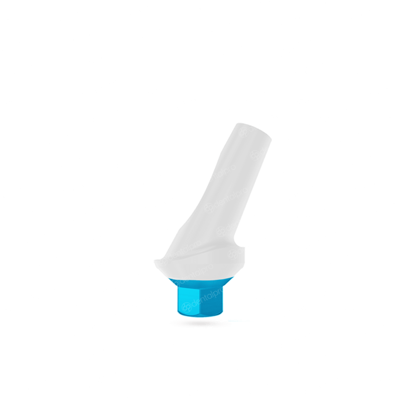 25° Angled Aesthetic Anatomic Zirconia Abutment Titanium Base - Internal Hex (SP)