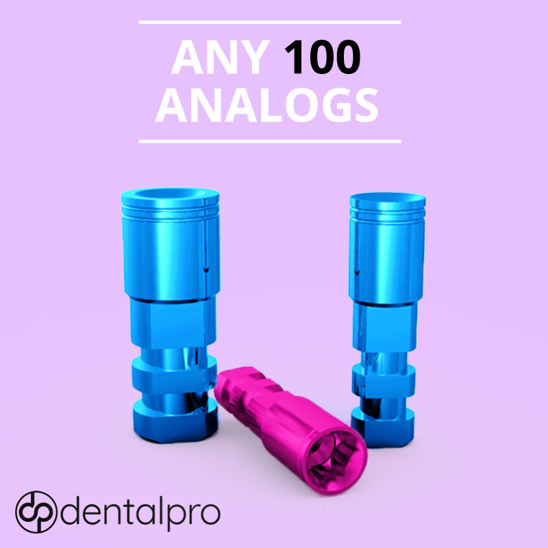 Any 100 Titanium Implant Lab Analogs - Internal Hex