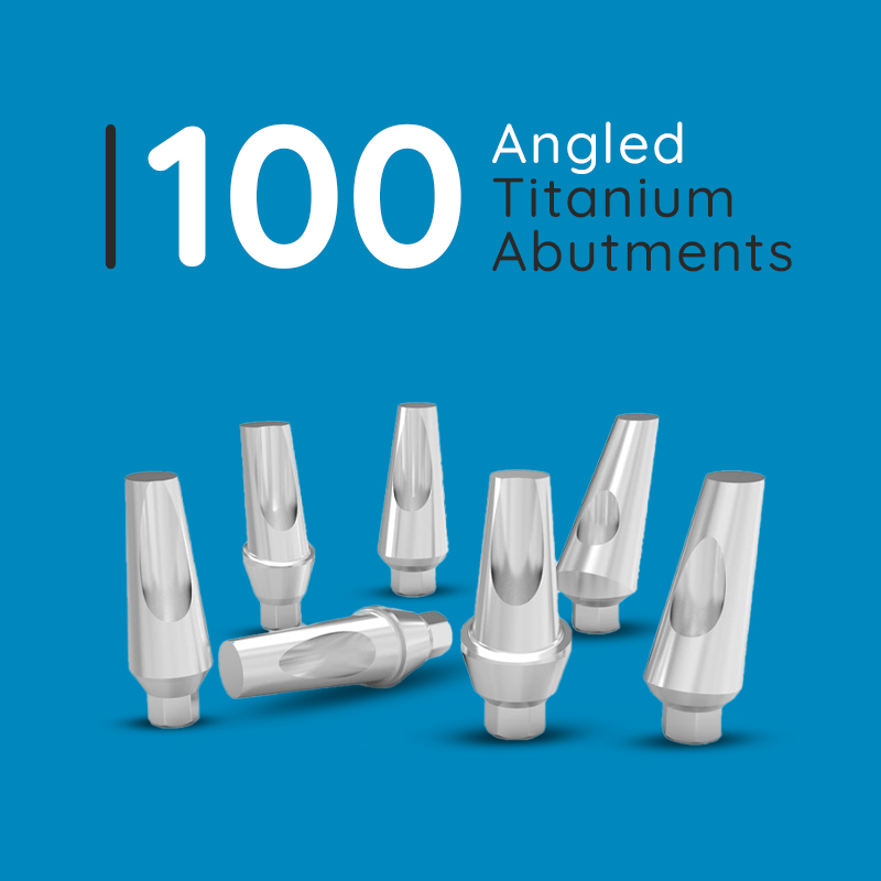 Any 100 Angled Titanium Abutments for Dental Implant - Internal Hex